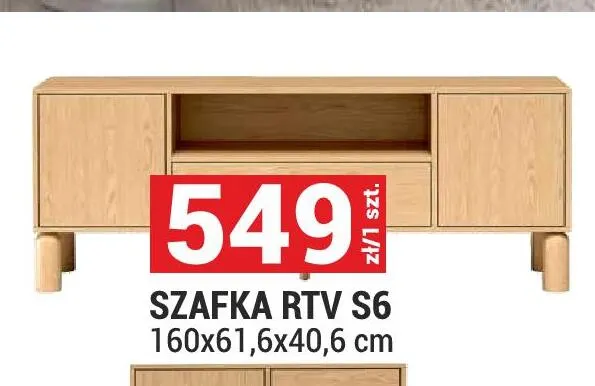 Szafka RTV S6 Sanden promocja w Merkury Market