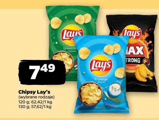 Chipsy Lay's Green Onion promocja w Netto