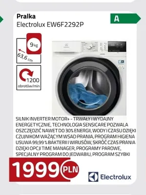 Pralka Electrolux EW6F2292P promocja w kakto.pl