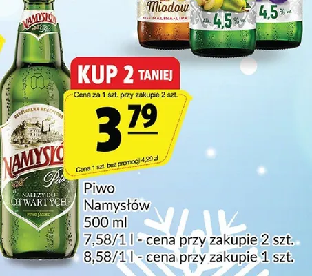 Piwo Namysłów promocja w Prim Market