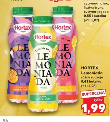 Lemoniada jabłko cytryna mięta Hortex promocja w Kaufland