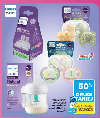 Akcesoria niemowlęce Philips Avent promocja w Carrefour