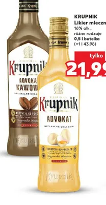 Likier mleczny Krupnik Advokat promocja w Kaufland