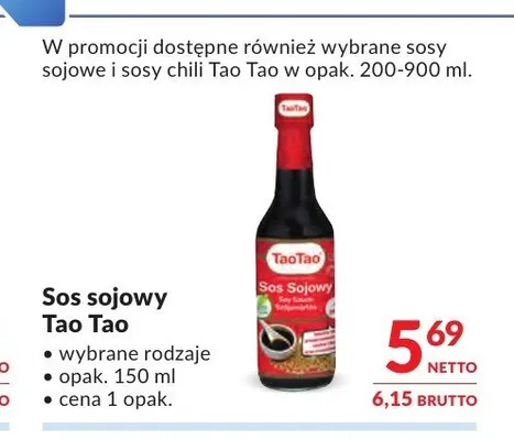 Sos sojowy Tao Tao promocja w Makro