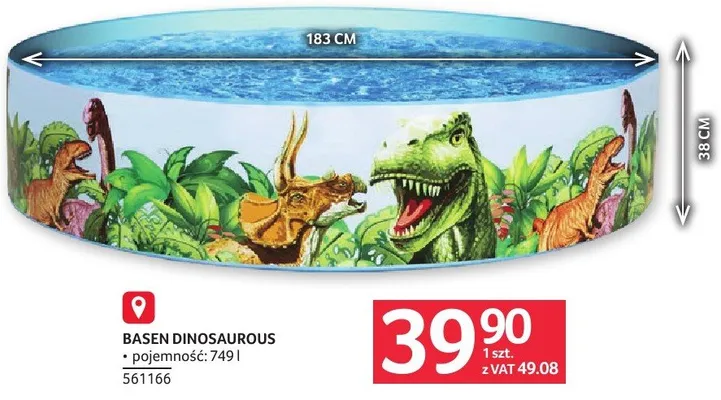 Basen Dinosaurous 561166 promocja w Selgros