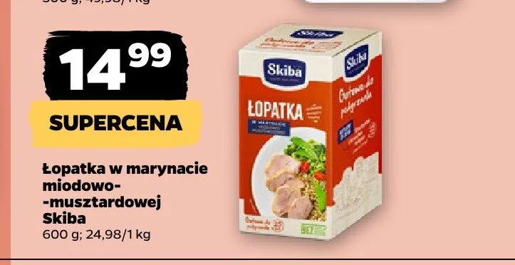 Łopatka w marynacie miodowo-musztardowej Skiba promocja w Netto