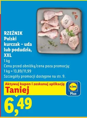 Polski kurczak uda lub podudzia XXL Rzeźnik promocja w Lidl