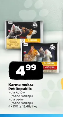 Karma mokra dla psów Pet Republic promocja w Netto
