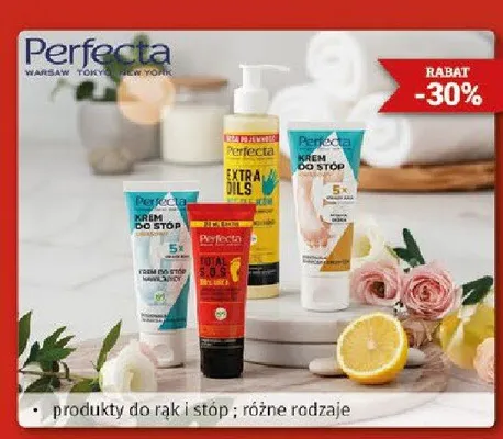 Produkty do rąk i stóp, różne rodzaje Perfecta promocja w Drogeria Kosmyk