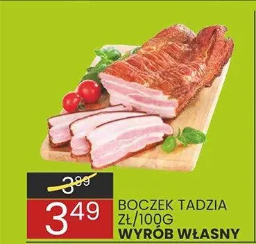 Boczek tadzia promocja w Wafelek