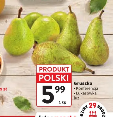 Gruszki Konferencja promocja w Intermarche