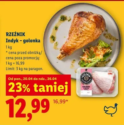 Indyk golonka Rzeźnik promocja w Lidl