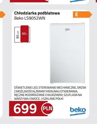 Chłodziarka podblatowa Beko LS9052WN promocja w kakto.pl