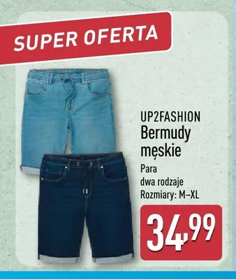 Bermudy męskie UP2FASHION promocja w Aldi
