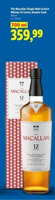Whisky The Macallan Single Malt Scotch Whisky 12-letnia Double Cask promocja w Lidl