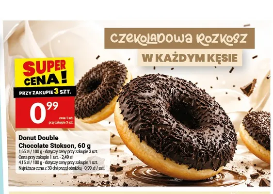 Donut Double Chocolate Stokson promocja w Twój Market
