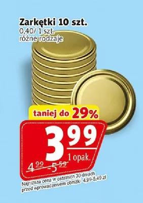Zakrętki 10 szt. promocja w Prim Market