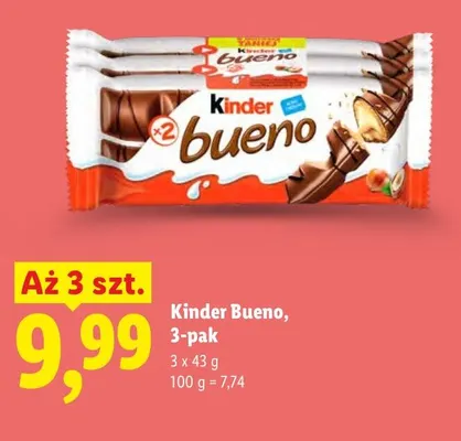 Baton Kinder Bueno 3-pak promocja w Lidl