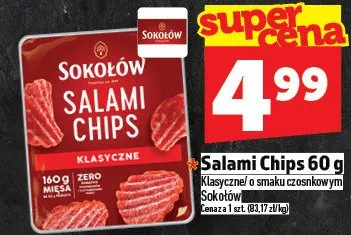Chipsy Salami Chips 60 g promocja w TOPAZ