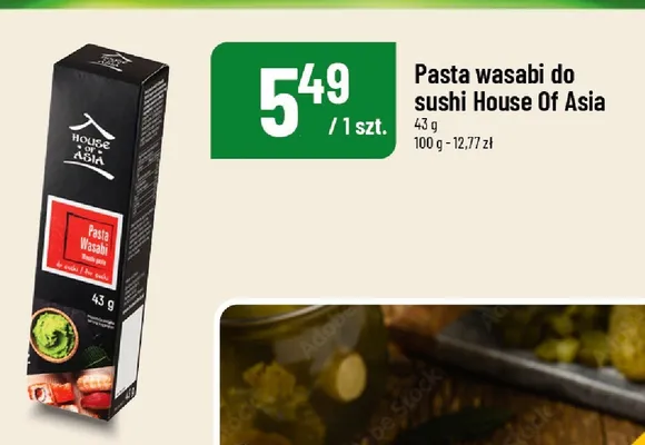 Pasta wasabi do sushi House Of Asia promocja w POLOmarket