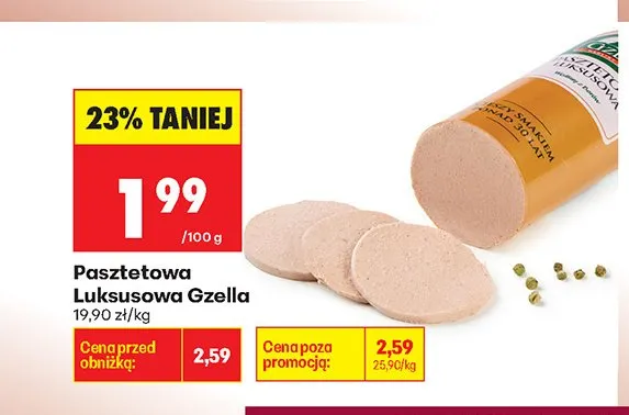 Pasztetowa Luksusowa Gzella promocja w Biedronka