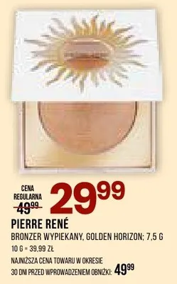 Bronzer wypiekany Pierre René Golden Horizon promocja w Drogerie Natura