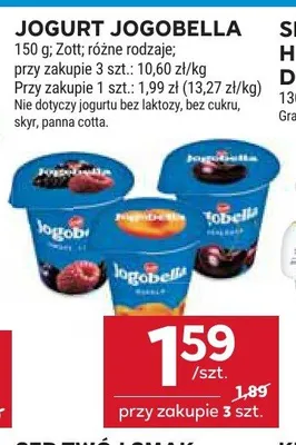 Jogurt owocowy Zott Jogobella promocja w Stokrotka