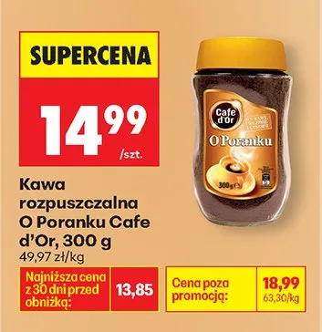 Kawa rozpuszczalna O Poranku promocja w Biedronka