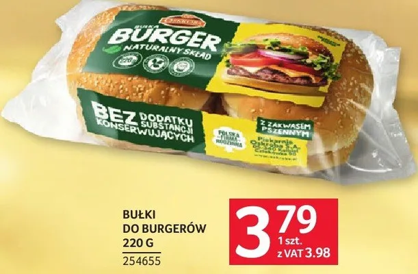 Bułki do burgerów promocja w Selgros