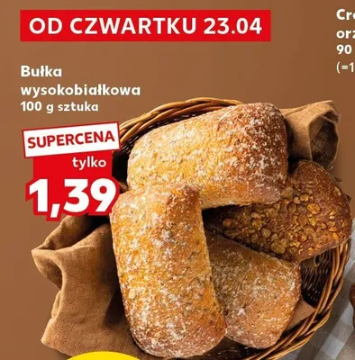 Bułka wysokobiałkowa promocja w Kaufland