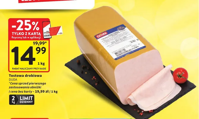 Tostowa drobiowa Duda promocja w Intermarche