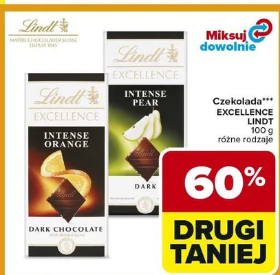Czekolada Excellence Intense różne rodzaje promocja w Carrefour Market