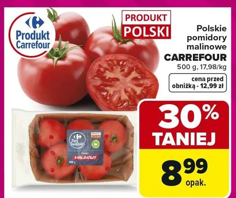 Polskie pomidory malinowe CARREFOUR promocja w Carrefour Market