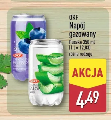 Napój gazowany OKF Aloe promocja w Aldi