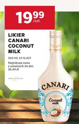 Likier Canari Coconut Milk promocja w Stokrotka