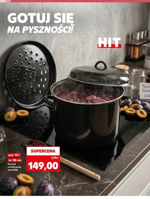 Garnek emaliowany powidlak 12 l śr. 30 cm promocja w Kaufland