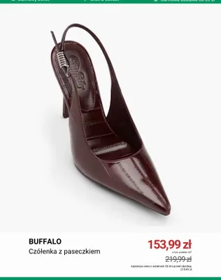 Czółenka z paseczkiem Buffalo promocja w Deichmann