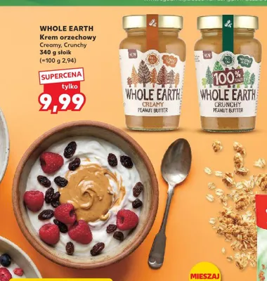 Krem orzechowy Whole Earth Crunchy promocja w Kaufland