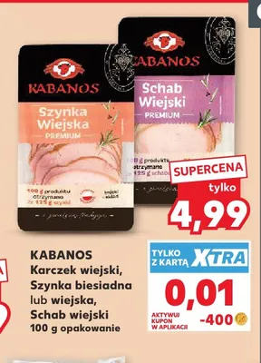 Szynka wiejska Kabanos promocja w Kaufland