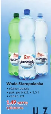Woda Staropolanka promocja w Makro