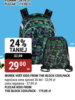 Worek Vert Kids From The Block Coolpack promocja w bi1