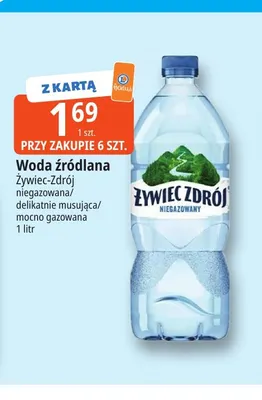 Woda źródlana niegazowana Żywiec-Zdrój promocja w Leclerc