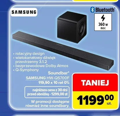 Soundbar Samsung HW-Q5700F promocja w Carrefour