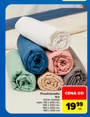 Prześcieradło TEX promocja w Carrefour Market