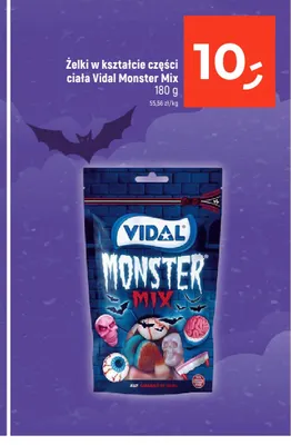 Żelki w kształcie części ciała Vidal Monster Mix promocja w Dealz
