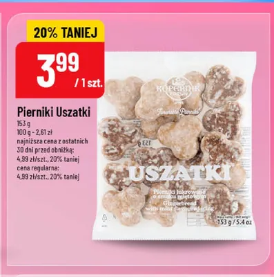 Pierniki Uszatki Kopernik promocja w POLOmarket
