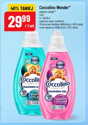 Żel do prania Coccolino Wonder Speed Clean promocja w POLOmarket