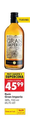 Rum Gran Imperio promocja w Biedronka
