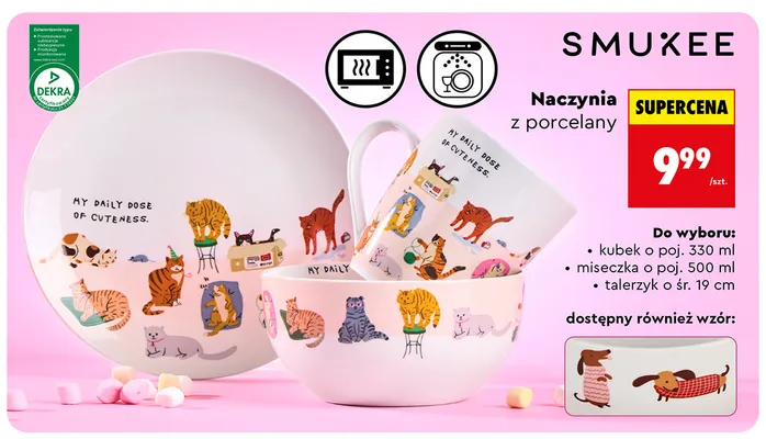Miseczka z porcelany Smukee promocja w Biedronka