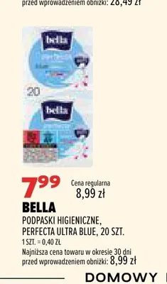 Podpaski higieniczne Bella Perfecta Ultra Blue 20 szt. promocja w Drogerie Natura